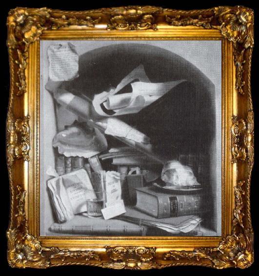 framed  king Charles Bird Der Schrank des armen Kunstlers, ta009-2